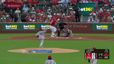 Alec Burleson scores on wild pitch