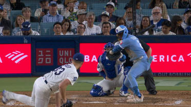 Tyler Tolbert not hit by the pitch after a review