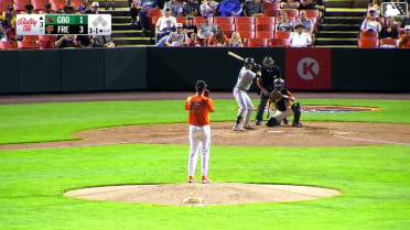Wyatt Sanford homers (2) on a fly ball to right center field.