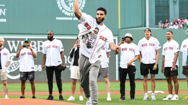 2024 NBA Champion Celtics throw first pitches