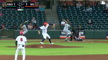 Edward Florentino homers (18) on a fly ball to right field.