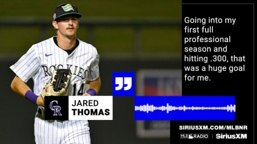Jared Thomas on batting .300 being a huge goal