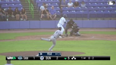 Allen Facundo's eighth strikeout of the game