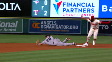 Luis Rengifo is out at second after review