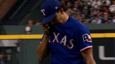 Nicky Lopez pitches the bottom of the 8th