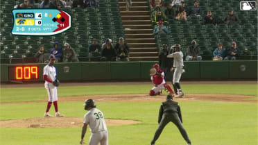 Tony Blanco Jr. homers (6) on a fly ball to center field. Axiel Plaz scores.