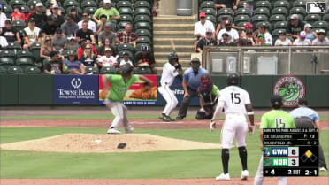 Enrique Bradfield Jr. singles on a line drive to left fielder Patrick Clohisy. Bryan Ramos scores.