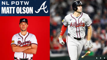 Matt Olson is named the NL Player of the Week