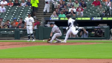 Jahmai Jones safe at first after challenge