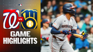 James Wood hits a two-run double in Nationals' win