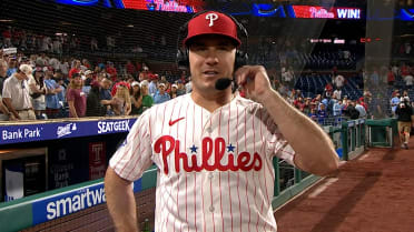 J.T. Realmuto on Sánchez's streak, catching for him