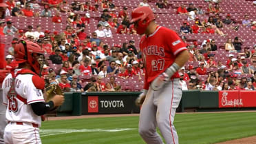 Nolan Schanuel walks in a run