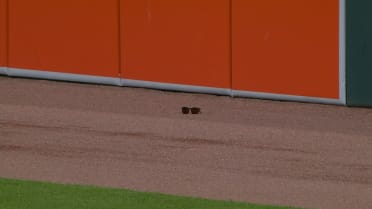 Sunglasses on the field in Detroit