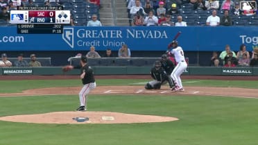 LuJames Groover doubles (26) on a fly ball to left fielder Bo Davidson. Lourdes Gurriel Jr. scores. Tyler Locklear scores.