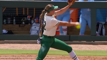 Georgina Corrick's first strikeout 