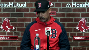 Alex Cora on the 9th-inning rules check, Jarren Duran