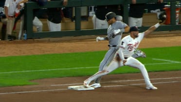 Braden Montgomery out at first after replay review