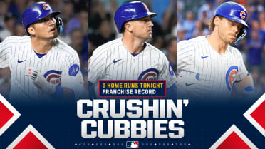 The Cubs crush franchise record nine home runs