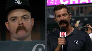 White Sox broadcasters wear matching mustaches