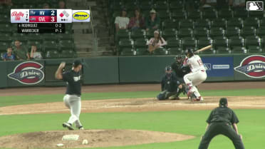 Gerardo Rodriguez singles on a line drive to center fielder Jackson Lovich. Owen Hull scores.