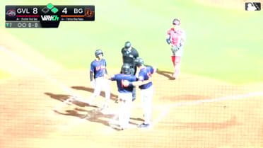 Adrian Santana's first professional home run