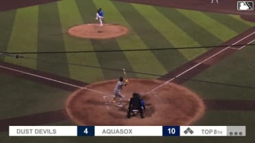 Randy De Jesus homers (7) on a fly ball to center field.