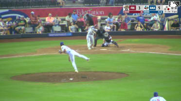 Malcolm Moore homers (2) on a fly ball to left center field. Rafe Perich scores.