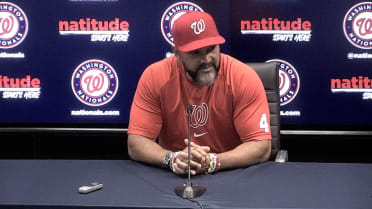 Dave Martinez discusses the Nationals' 8-7 loss
