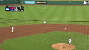 Noah Miller's impressive diving stop
