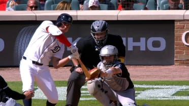 Kerry Carpenter reaches on catcher's interference