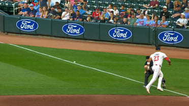 Foul ball is confirmed after review