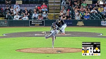 Chris Rembert singles on a ground ball to left fielder Anibal Salas. Carl Calixte scores.