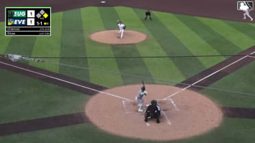 Jancel Villarroel triples (1) on a line drive to right fielder Anthony Donofrio. Carlos Gutierrez scores.