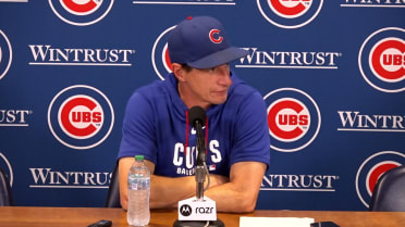 Craig Counsell discusses the Cubs' 10-5 win