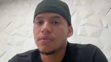 Javier Sanoja on winning Gold Glove Award