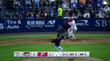 Aroon Escobar homers (10) on a line drive to center field.