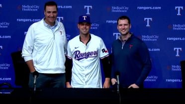 MacKenzie Gore introduced as a Texas Ranger
