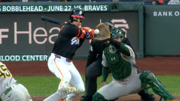 Drew Gilbert is HBP after review, call stands