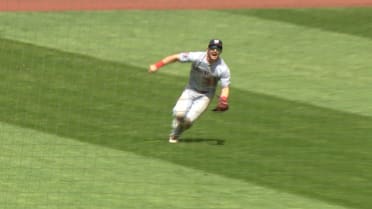 Jacob Young's phenomenal sliding catch