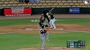Cody Miller homers (7) on a fly ball to left field. Joe Olsavsky scores.