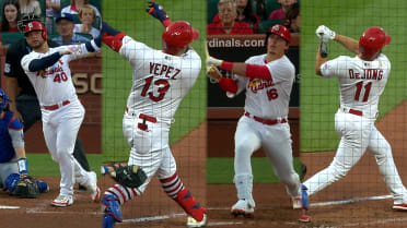 Cards club four homers in the 3rd