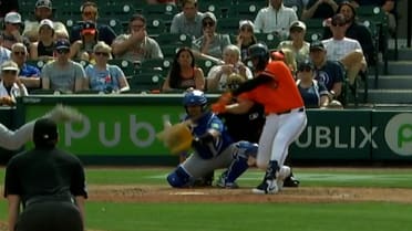 Eduardo Valencia's game-tying sac fly