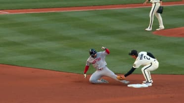 Wilyer Abreu out at second after challenge