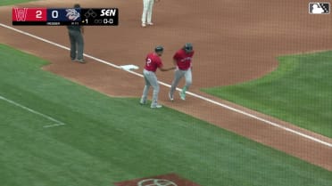 Jhostynxon Garcia slugs a two-run homer