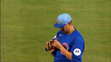 Javier Assad exits the game with an apparent injury