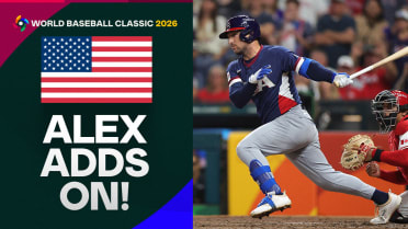 Alex Bregman's single plates two