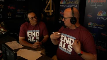 Phillies' broadcast booth celebrates Lou Gehrig Day