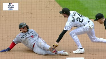 Christian Vázquez out at third after review