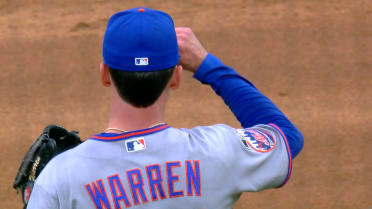 Austin Warren collects Mets' first K of the day