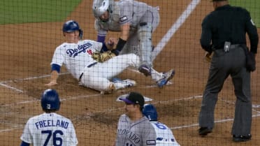Troy Johnston nabs Will Smith at the plate